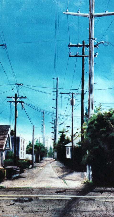 Cityscapes Painting - Alley No. 1 by Duke Windsor Cityscapes Painting - Alley No. 1 by Duke Windsor