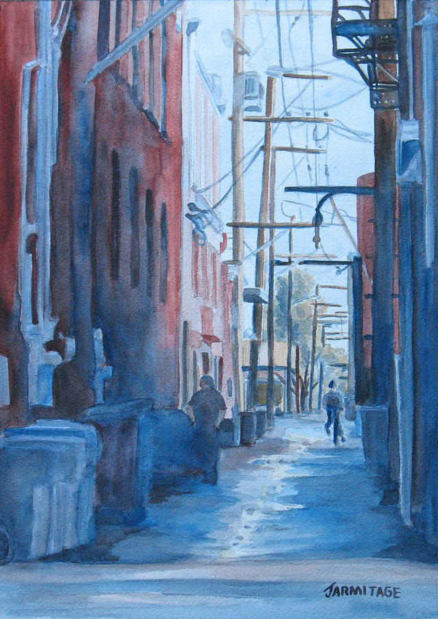 Alley Shortcut Painting by Jenny Armitage