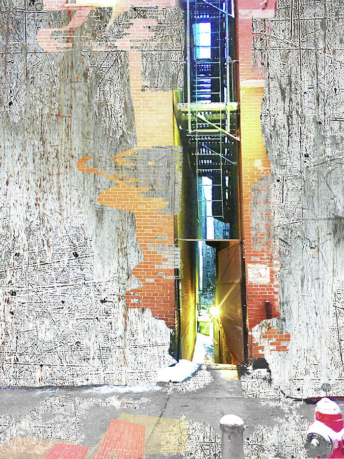 Alley Mixed Media by Tony Rubino