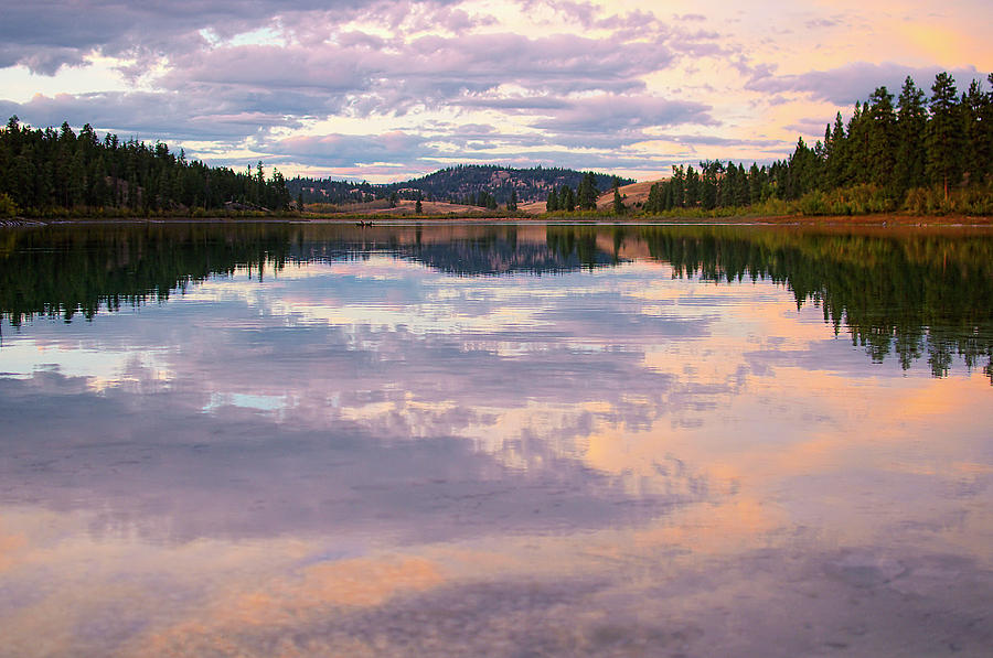 Alleyne Lake Sunset Photograph by Sharon Talson