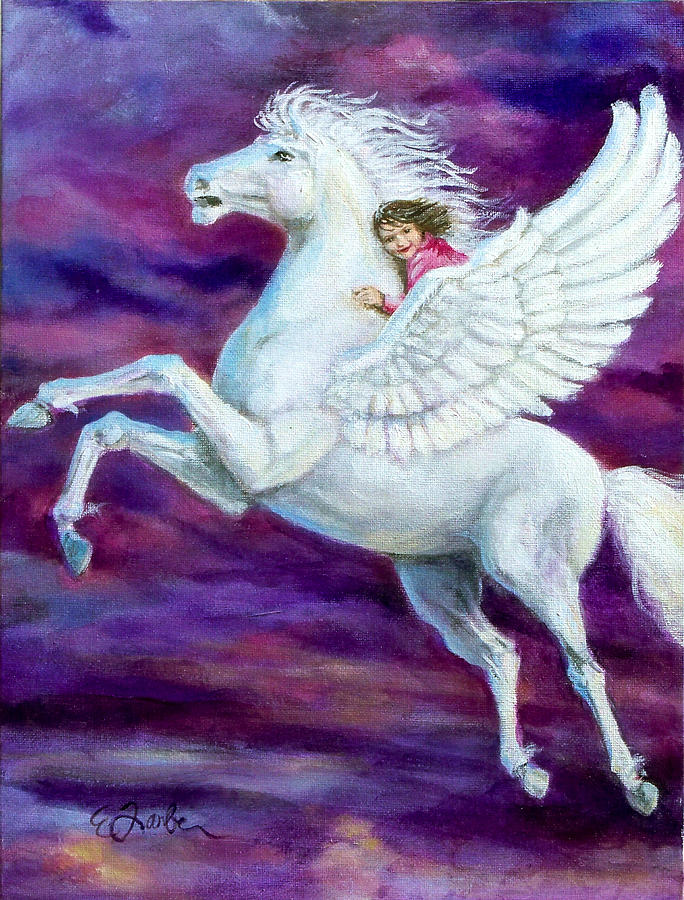 Pegasus Painting - Allies Dream by Edward Farber
