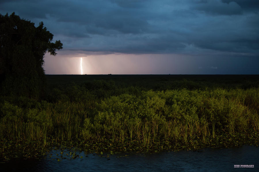 Alligator Alley Lightning 2 Photograph by Ken Figurski