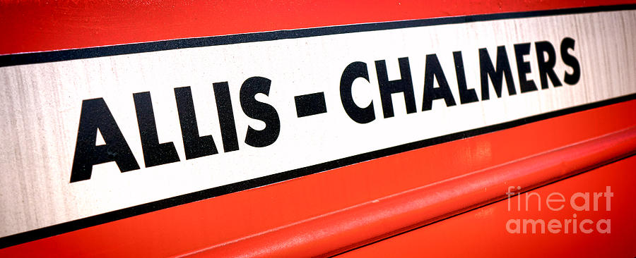 Allis Chalmers Nameplate Photograph by Olivier Le Queinec