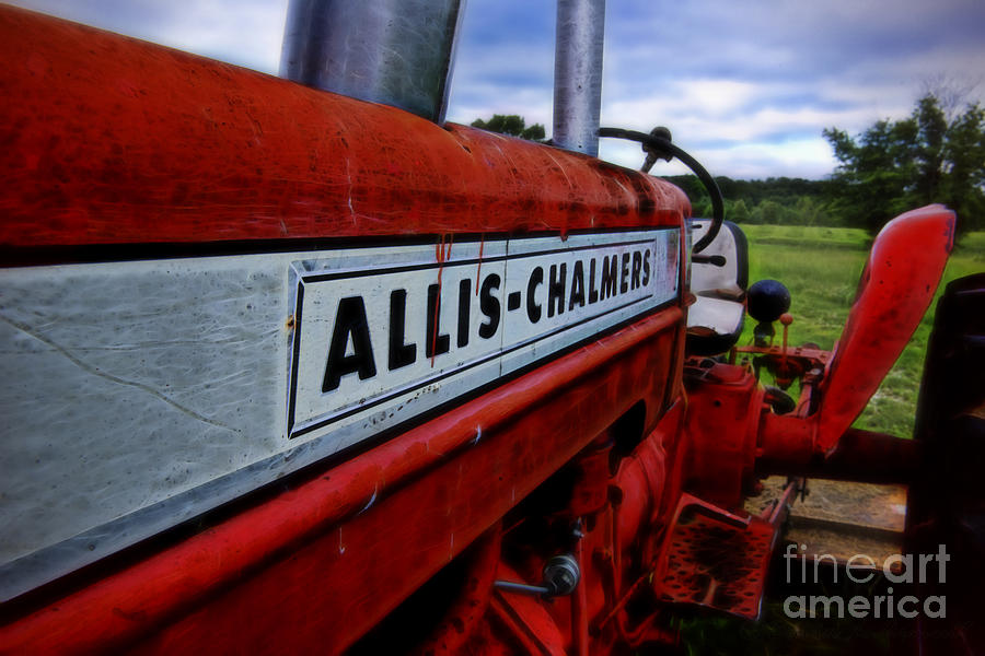 Allis Chalmers on the Side of Tractor Photograph by David Arment