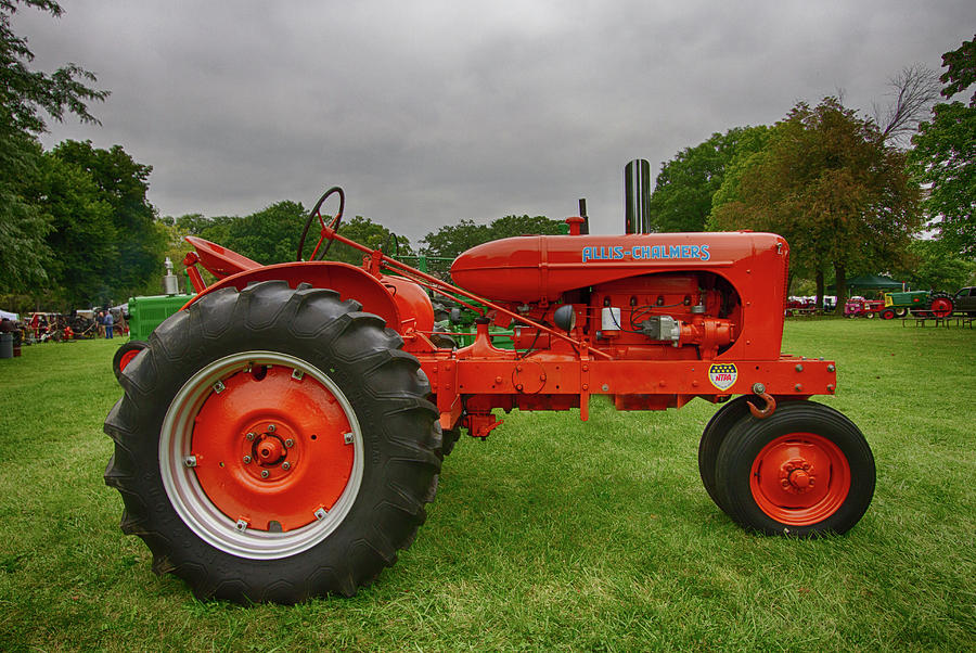 Vintage Photograph - Allis Chalmers Tractor 1947 by Mike Burgquist
