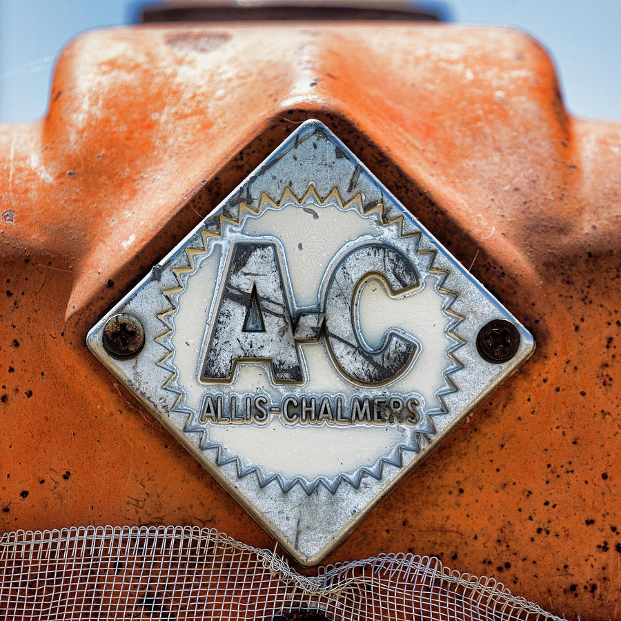 Vintage Photograph - Allis-Chalmers Vintage Logo by Stephen Stookey