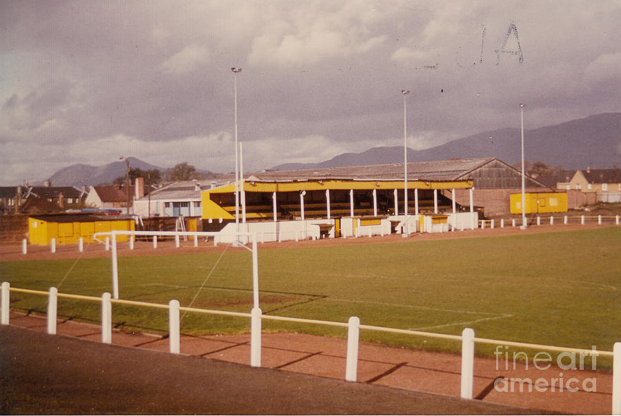 Alloa Athletic FC - Recreation Park - Main Stand 1 - October 1982 Photograph by Legendary Football Grounds