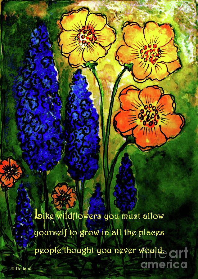 Allow Yourself to Grow Painting by Hazel Holland