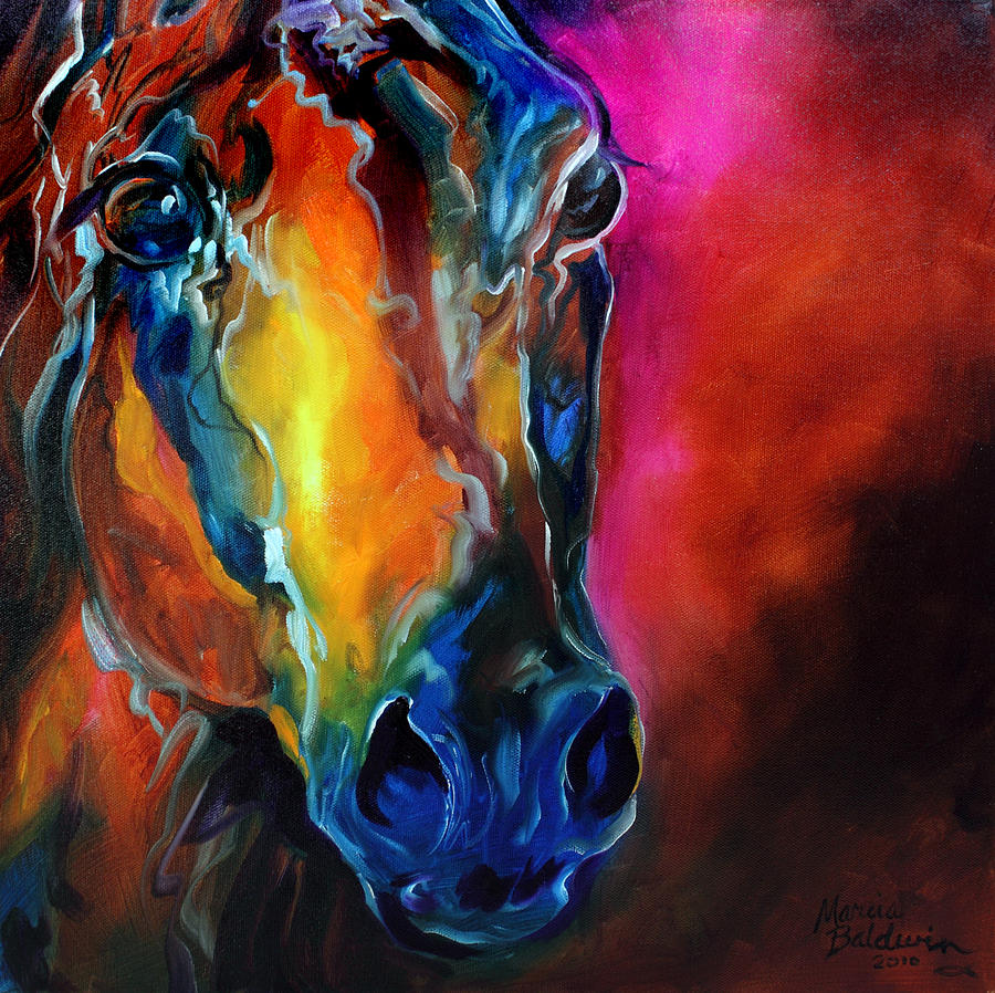 Horse Painting - Allure Arabian by Marcia Baldwin