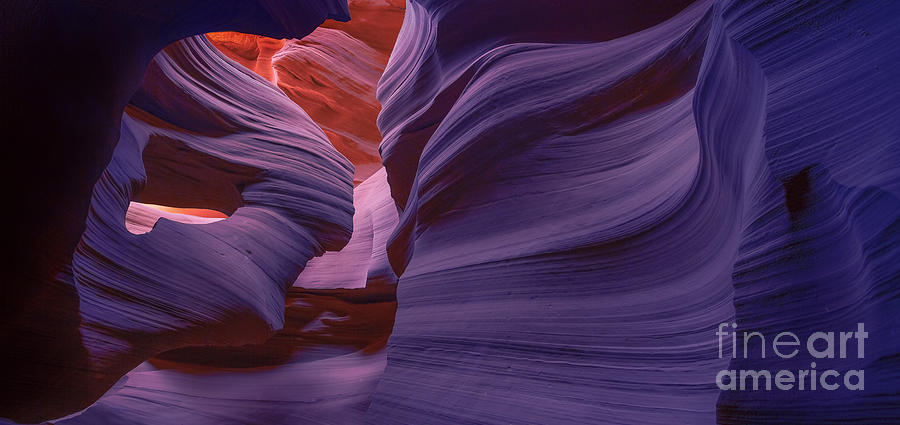 Antelope Canyon Photograph - Alluring Beauty - Fluorescent by Marco Crupi