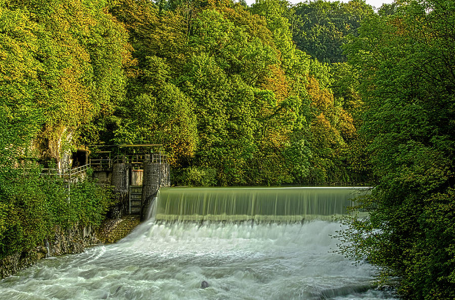 Alm Dam in Oberalm/Austria Photograph by Wolfgang Stocker