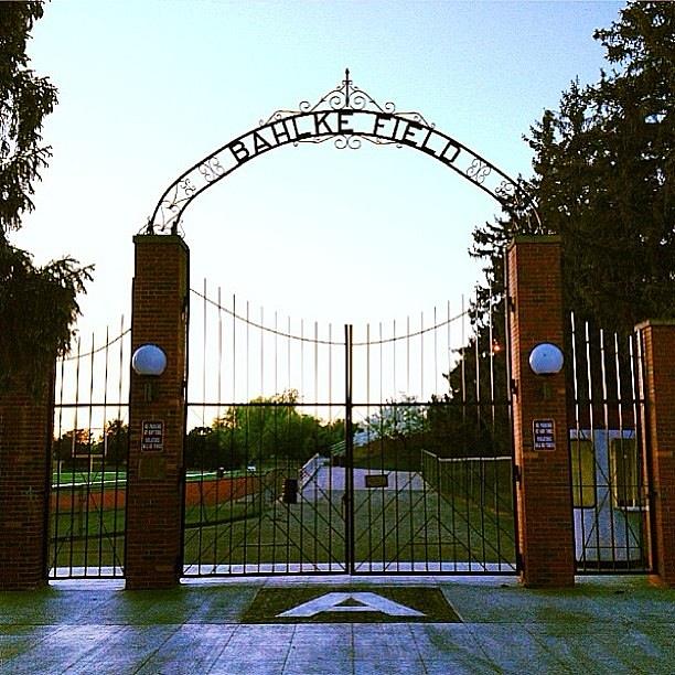 Alma College Bahlke Field Gates Photograph by Chris Brown