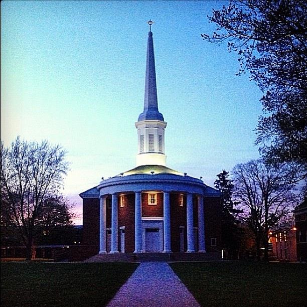 Alma College Dunning Memorial Chapel Dusk Photograph by Chris Brown