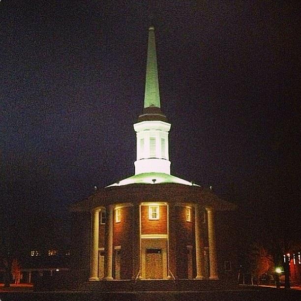 Alma College Dunning Memorial Chapel Night Photograph by Chris Brown