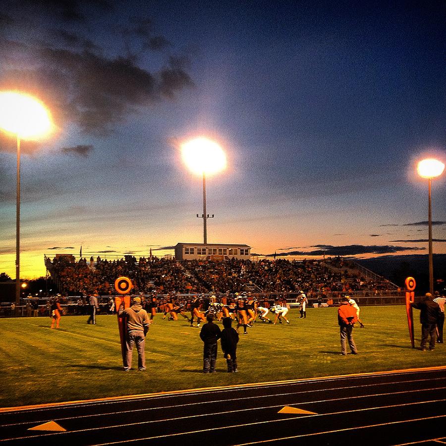 Alma High School Don Miller Field Homecoming Sunset 2014 Photograph by Chris Brown