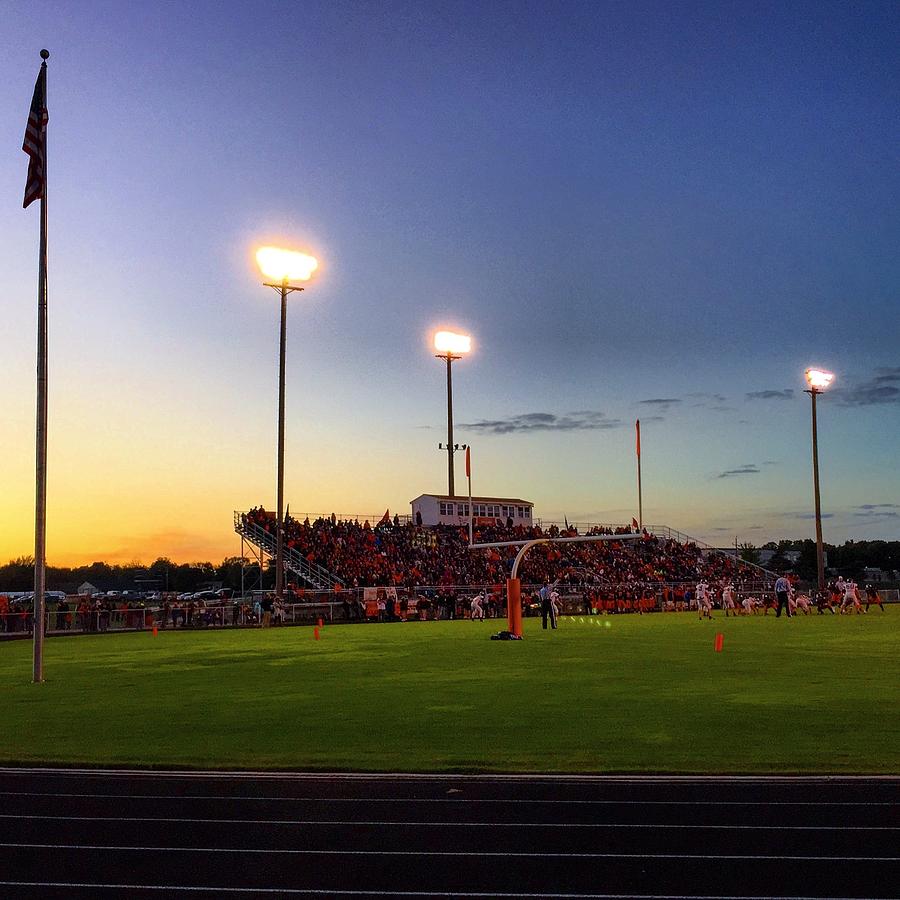 Alma High School Don Miller Field Homecoming Sunset 2015 Photograph by Chris Brown