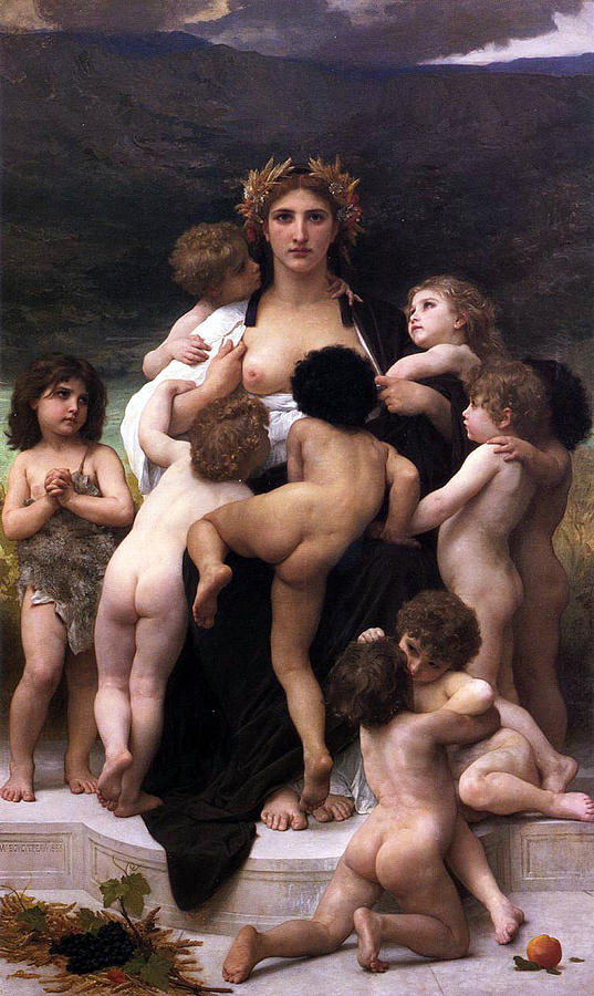 Alma Parens Painting by William-Adolphe Bouguereau