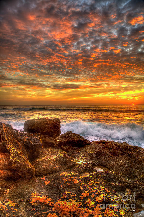Almost Gone Waianae Oahu Sunset Hawaii Collection Art Photograph by Reid Callaway