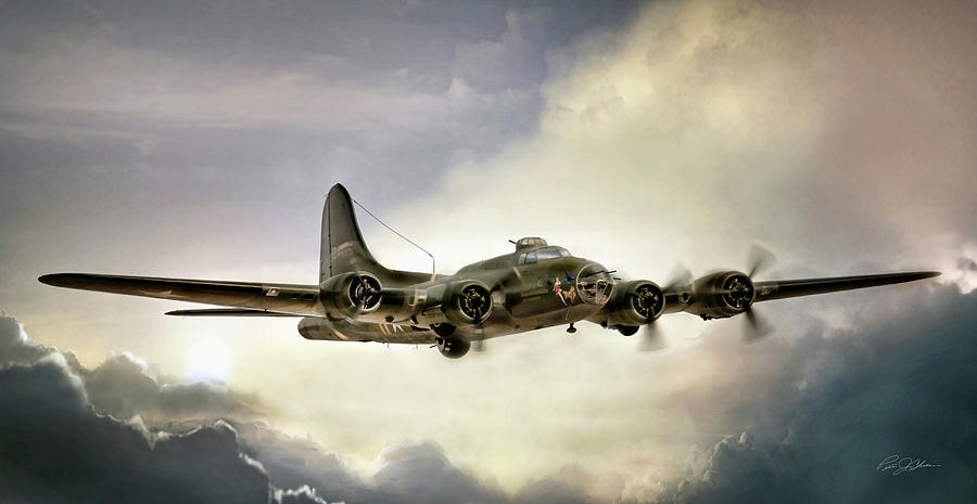 Almost Home Memphis Belle Digital Art by Peter Chilelli