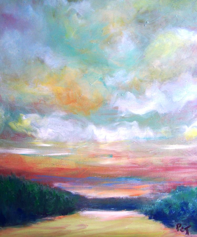 Abstract Painting - Almost Home by Patricia Clark Taylor