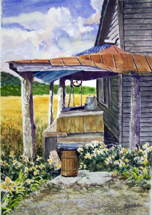 Landscape Painting - Almost indoor Plumbing  SOLD by Jack Bolin