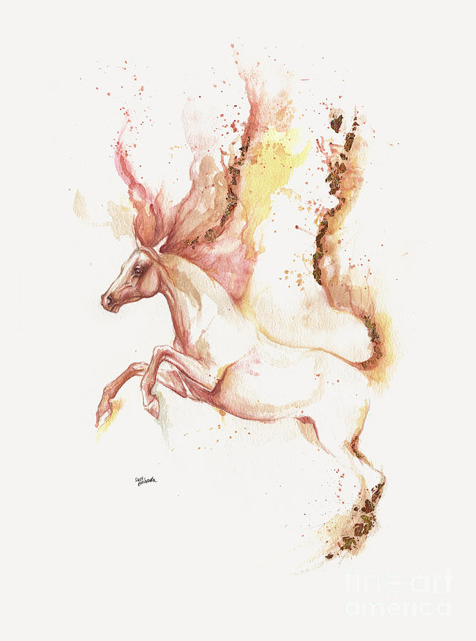 Almost Like An Unicorn 1 Painting by Ang El