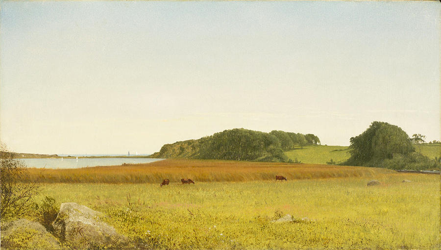Almys Pond, Newport Painting by John Frederick Kensett