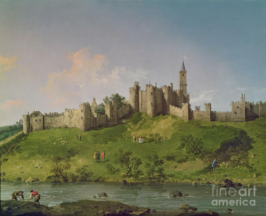 Canaletto Painting - Alnwick Castle by Canaletto