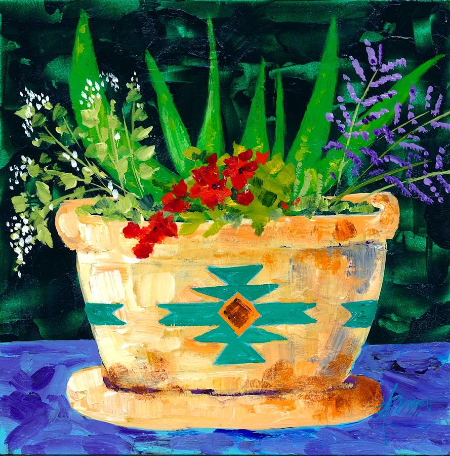 Aloe Vera and Friends  Painting by Adele Bower