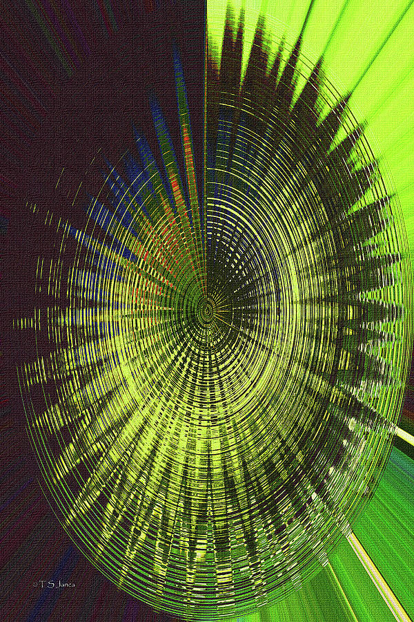 Aloe Vera Bloom Stalks Abstract #5141 Digital Art by Tom Janca