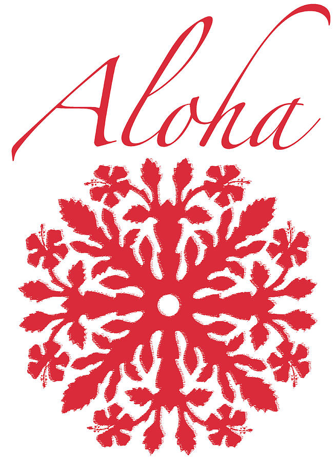 Aloha Red Hibiscus Digital Art by James Temple