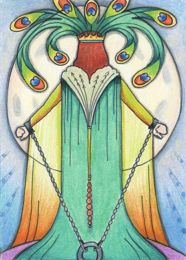 Peacock Drawing - Alone At Moonrise by Amy S Turner