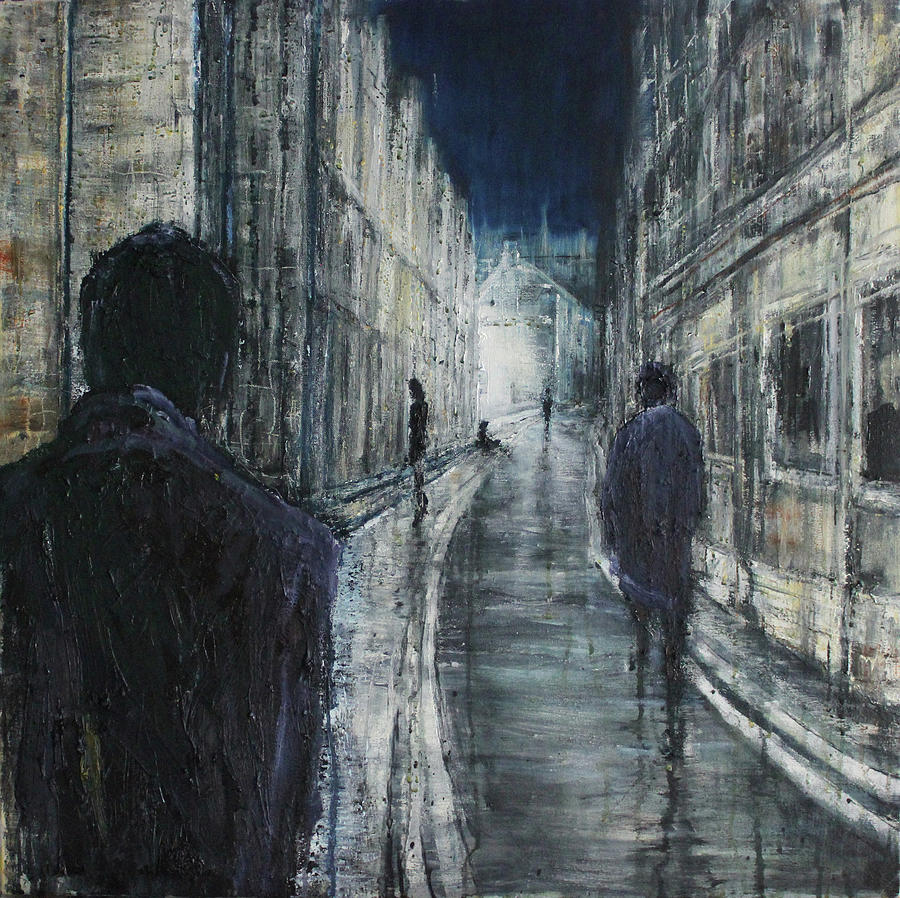 Alone at Night Painting by Lesley Oldaker