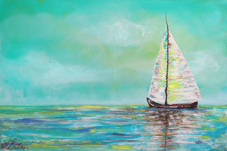 Alone At Sea Painting