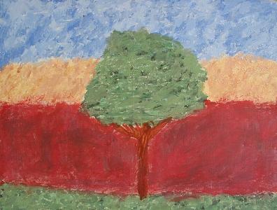 Trees Painting - Alone by Margaret Knight Trees Painting - Alone by Margaret Knight