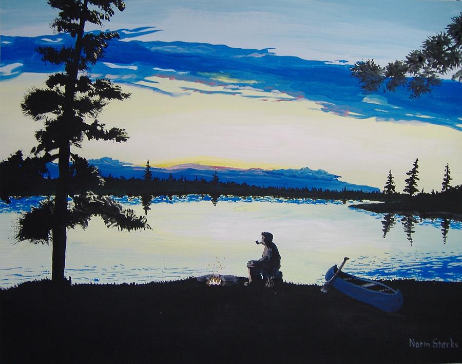 Sunset Painting - Alone by Norm Starks