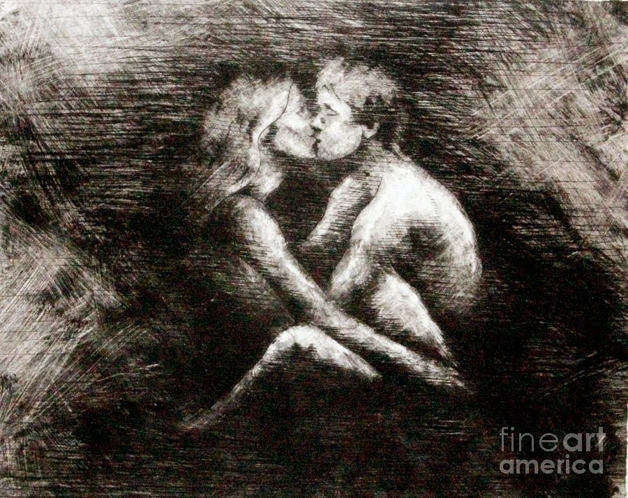 Figure Painting - Alone Together by Alison Schmidt Carson Figure Painting - Alone Together by Alison Schmidt Carson