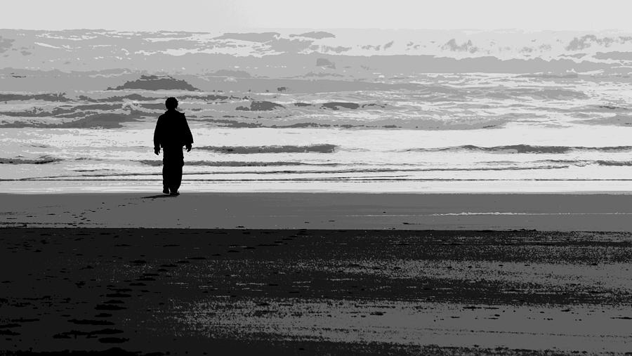 Alone with the Sea Photograph by Mina Thompson - Pixels