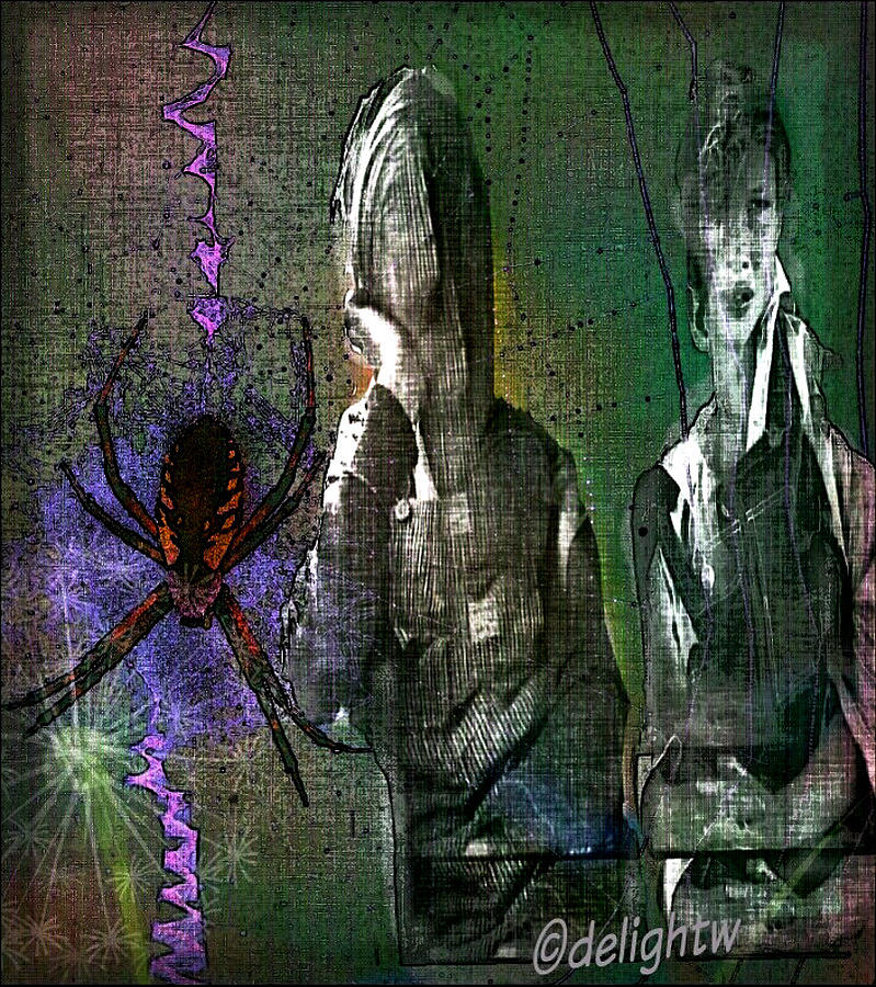 Along Came Another Spider Digital Art by Delight Worthyn