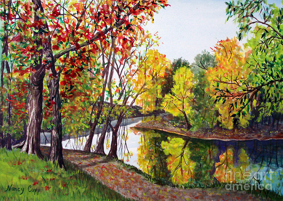 Along The Blanchard Painting by Nancy Cupp