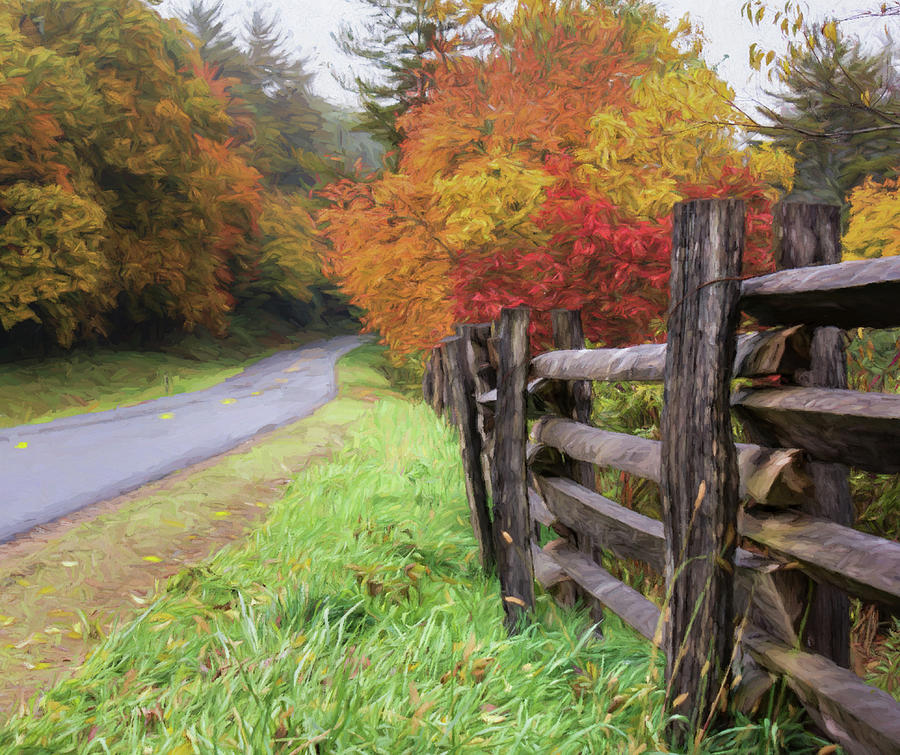 Autumn On The Blue Ridge  Photograph by Wes Iversen