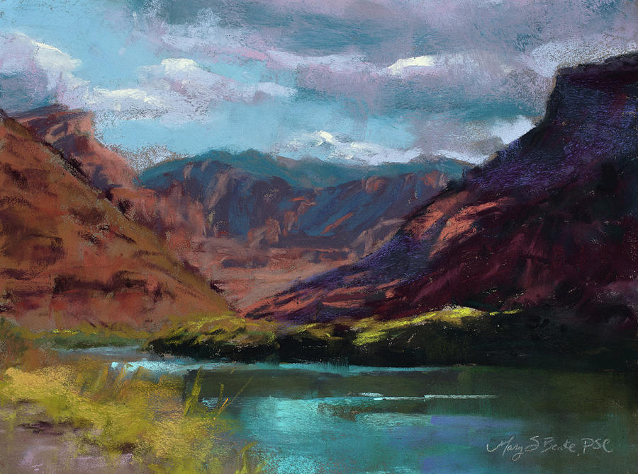 Along the Colorado Painting by Mary Benke