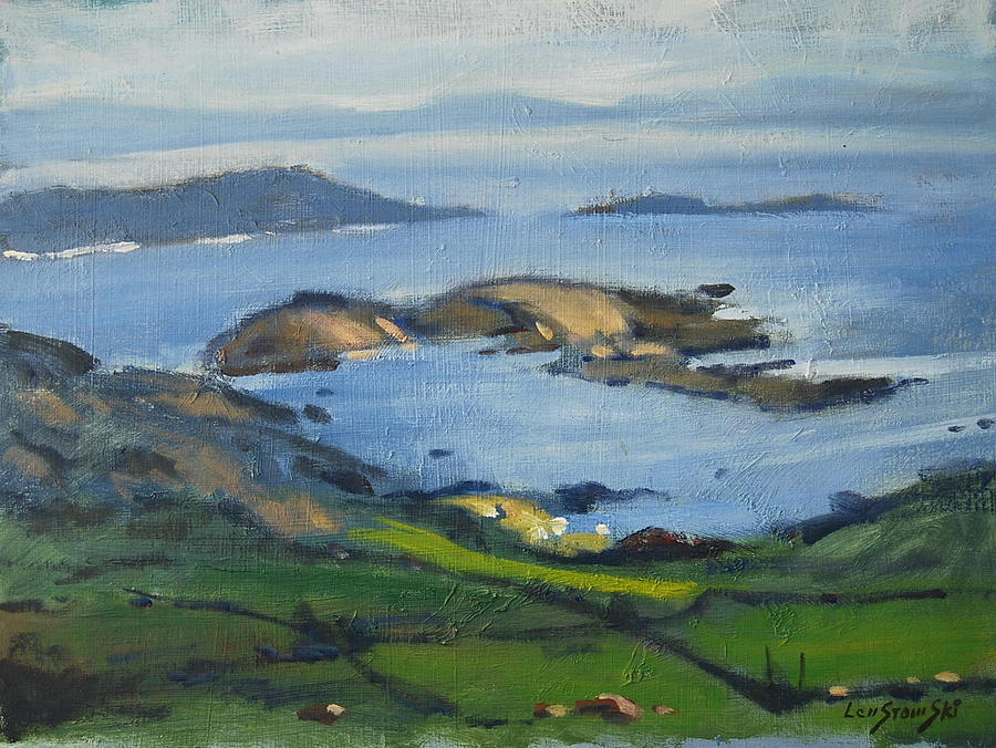 Along The Irish Coast Painting by Len Stomski