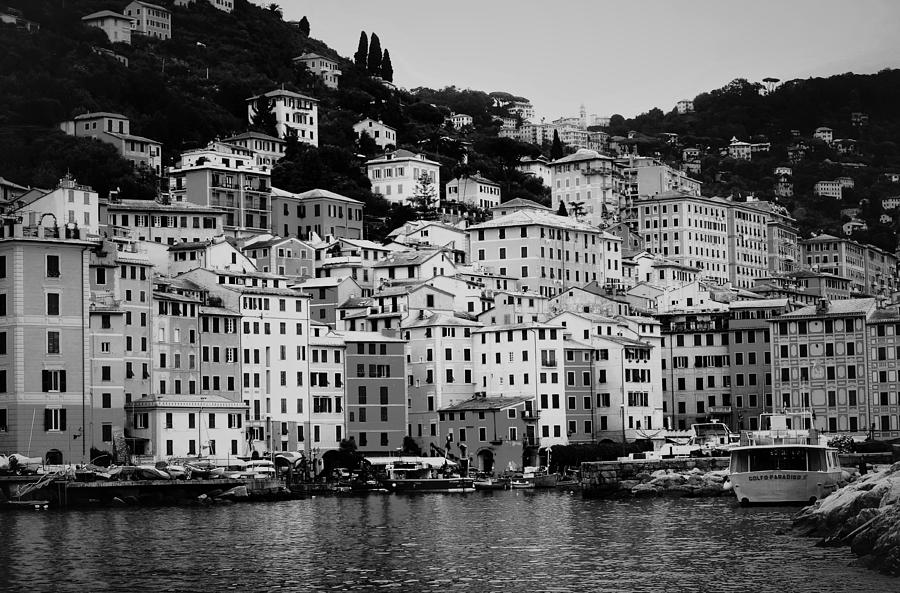 Along the Italian Coast, Black and White Photograph by Mark Mitchell