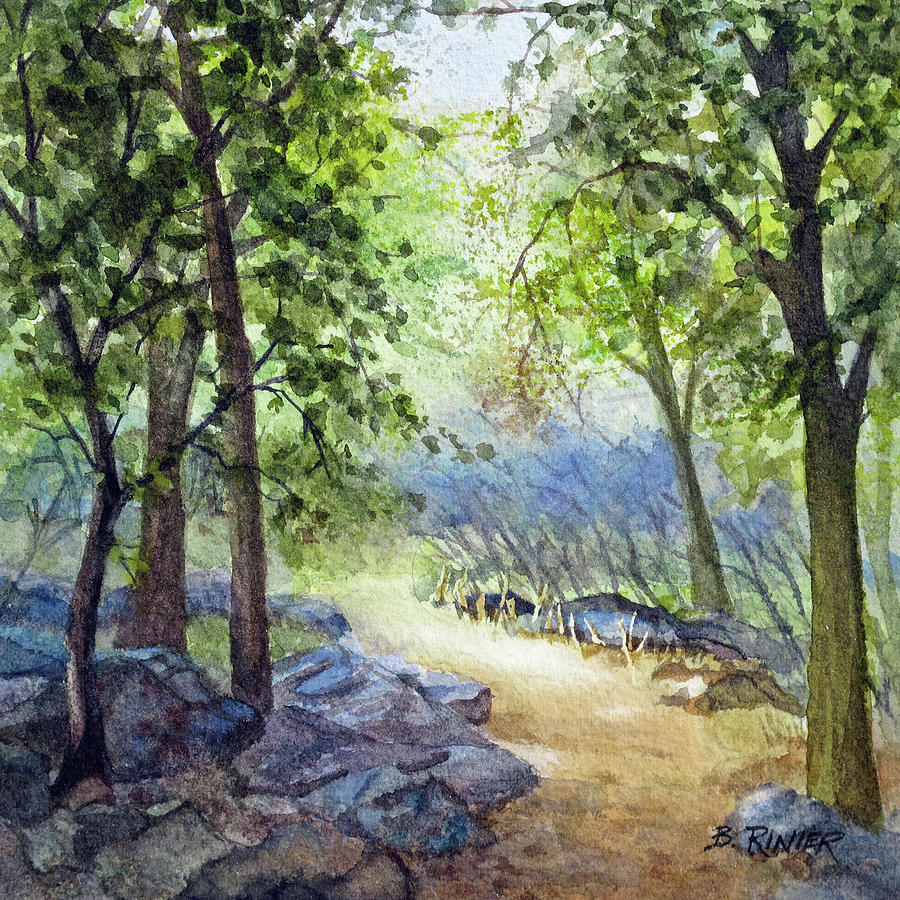 Along the Path Painting by Bonnie Rinier
