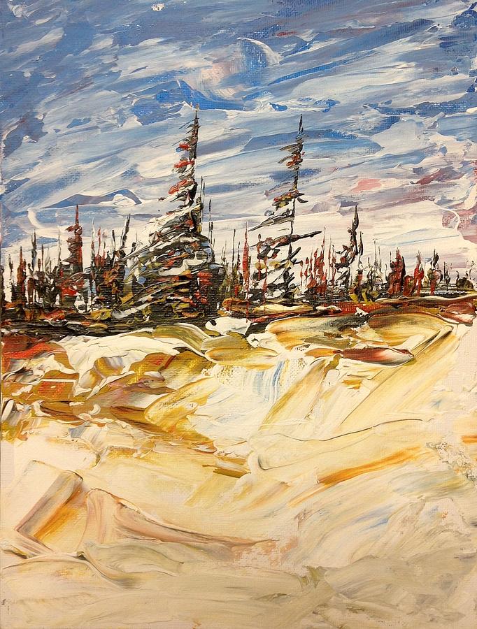 Along The Sandstone Edge Painting by Desmond Raymond