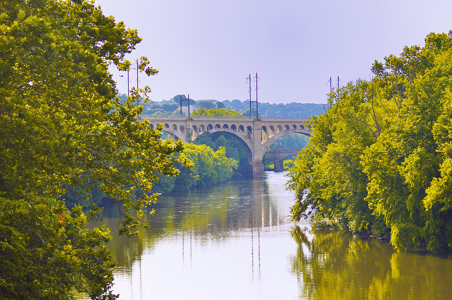 Fall Photograph - Along the Schuylkill River in Manayunk by Bill Cannon