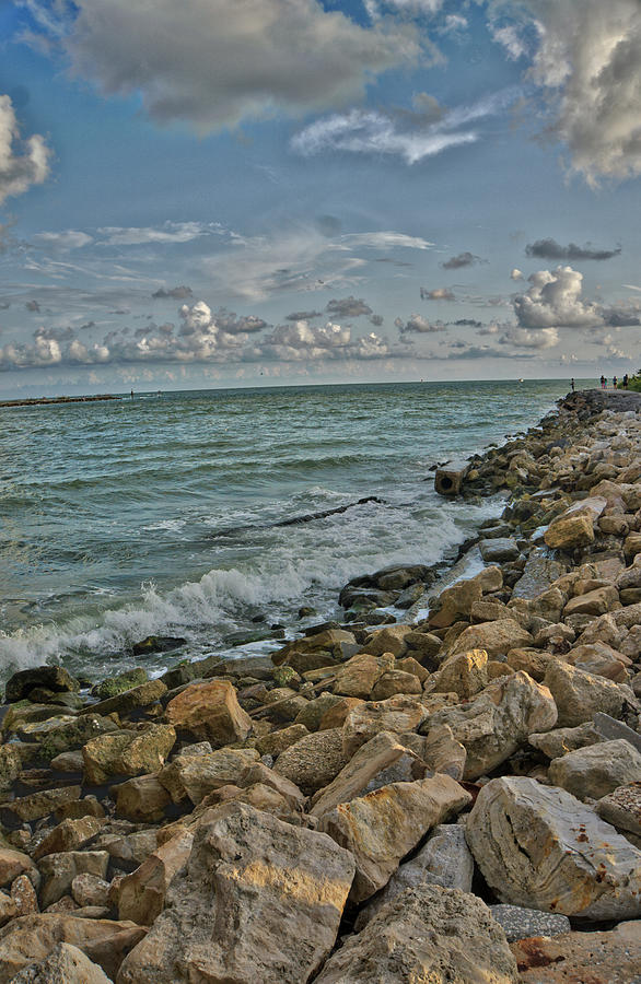 Along the sea wall Photograph by Jane Luxton
