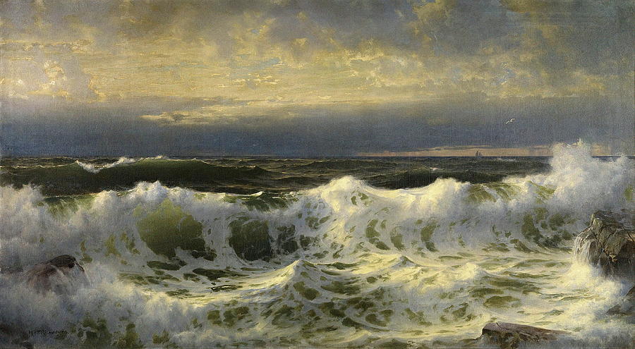 Nature Painting - Along The Shore by William Trost Richards