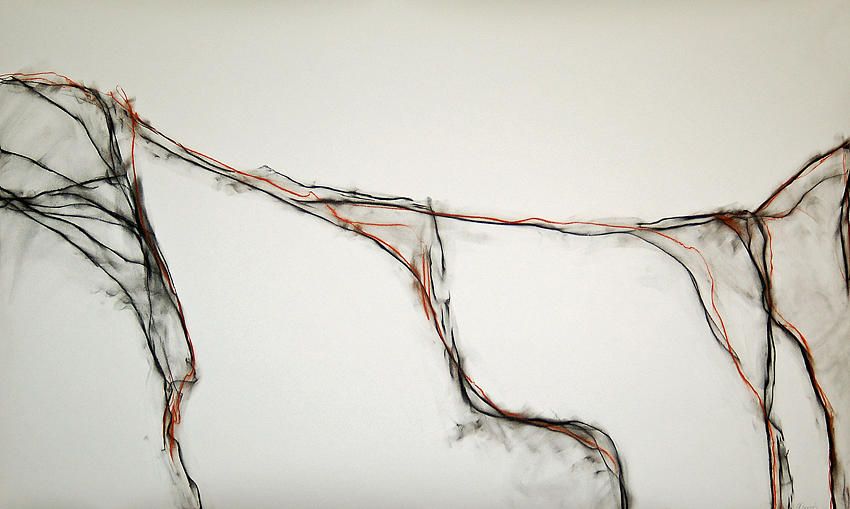 Along the Trace 3 Drawing by Doug Kinsey Along the Trace 3 Drawing by Doug Kinsey